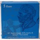 2007 - 5 Euro  50° Morte Arturo Toscanini Fior di Conio Italia